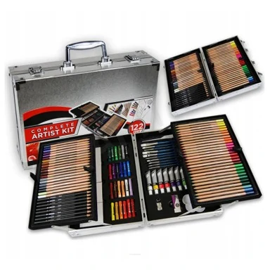 Художнически комплект Simply Complete Artist Kit, 122 части, в метален куфар - Daler Rowney