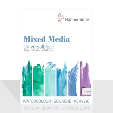 Скицник смесени рисувални техники Mixed Media Universalblock (310 g, 36х48 см, 25 листа)