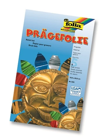 Фолио за гравюра, злато 18,5 х 29 см, 3 листа - Folia