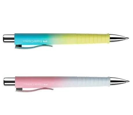 Химикалка POLY BALL Urban Summer цвят на писане син тяло в цвят Sunrise - Faber Castell