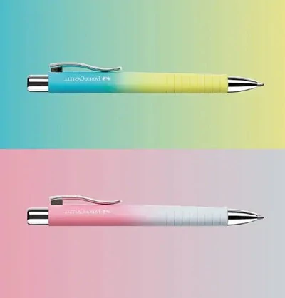Химикалка POLY BALL Urban Summer цвят на писане син тяло в цвят Sunrise - Faber Castell