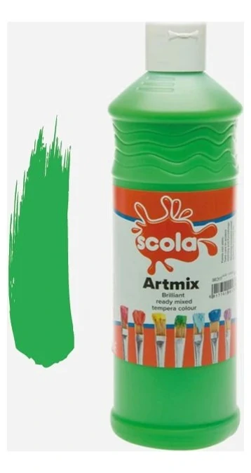 Темперна боя (гваш) Scola ARTMIX READY MIX, 600 мл, листно зелена - Daler Rowney