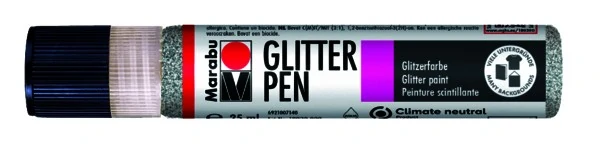 Универсален контур Glitter Liner 25 мл. цвят 582 сребро - Marabu