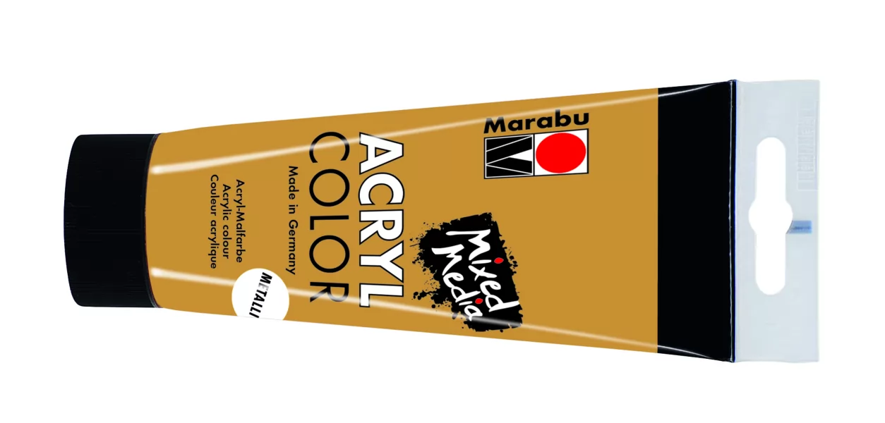 Акрилна боя AcrylColor 100 мл. Металик цвят 084 злато