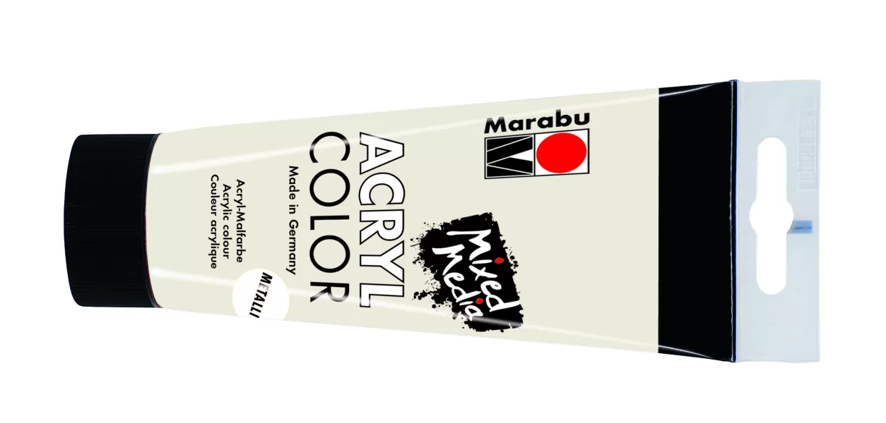Акрилна боя AcrylColor 100 мл. металик цвят 770 бял