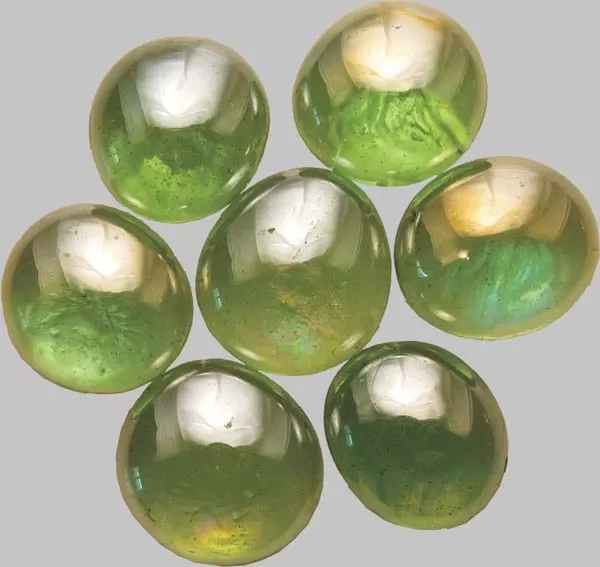 Мозайка Glass Nuggets зелена с отблясъци (100 гр.; 15-20 мм)