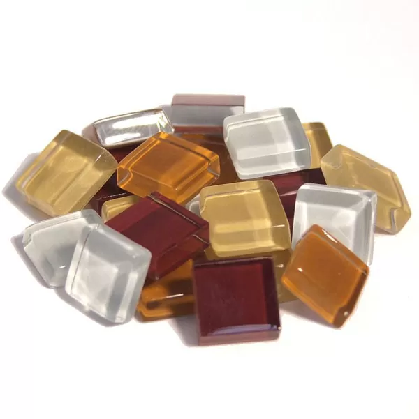 Мозайка стъкло Soft Glass кафява микс (200 г)