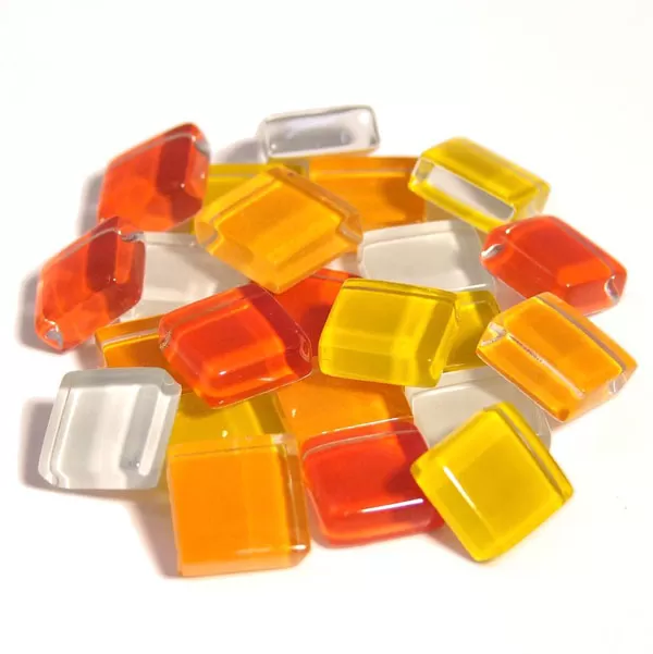 Мозайка стъкло Soft Glass жълта микс (200 г)
