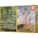 Пъзел 2 х 1000 части - Клод Моне живопис