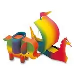 Велпапе цветно Rainbow, блок, 25/35 cm, 10 листа