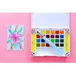 Комплект акварелни бои, Sakura Koi, Studio Kit, 24 цвята на блокчета