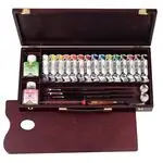 Акрилни бои комплект Rembrandt Professional, 15 цвята х 40 мл. и принадлежности - Royal Talens