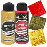 Акрилна боя Hybrid METALLIC, 120 мл, (металикова), color - Cadence