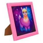 Творчески комплект, Диамантен гоблен, Rainbow Lama, 16x16 см, 6 части  - Craft Buddy