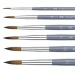 Обли четки с фин синтетичен косъм, Серия Goldfaber №12 - Faber Castell