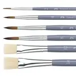 Обли четки с фин синтетичен косъм, Серия Goldfaber №10 - Faber Castell