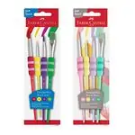 Четки за рисуване цветни , 4 броя - Faber Castell