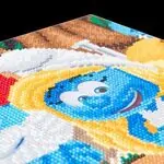 Творчески комплект, Диамантено изкуство, Смърфиета и Татко Смърф, 30x30 см - Craft Buddy