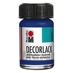 Акрилна боя гланц  Decorlack Acryl 15 мл. цвят 052 средно син - Marabu