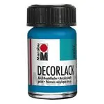 Акрилна боя гланц  Decorlack Acryl 15 мл. цвят 056 циан - Marabu