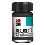 Акрилна боя гланц Decorlack  Acryl 15 мл. цвят 073 черен - Marabu