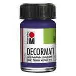 Акрилна боя мат Decormat  Acryl 15 мл. цвят 051 тъмен виолет - Marabu