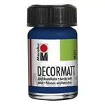 Акрилна боя мат Decormat Acryl 15 мл. цвят 053 тъмносин - Marabu