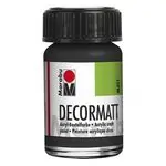 Акрилна боя мат Decormat Acryl 15 мл. цвят 073 черен - Marabu
