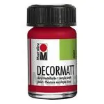 Акрилна боя мат Decormat Acryl15 мл. цвят 031 черешово червен - Marabu
