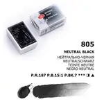 Акварелна боя Белье ночи 805 Neutral Black 2.5 мл - Невская палитра