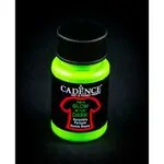 Флуоресцентна боя за текстил светеща в тъмното, Glow in the dark, 50 мл, т.зелена - Cadence
