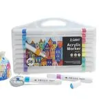 Комплект акрилни маркери, 2 мм кръгъл връх, 36 цвята  - Z-Colors