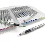 Комплект акрилни маркери, фин комбиниран връх, 24 цвята  - Z-Colors