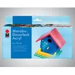 Kомплект акрилни бои гланц Decorlack Acryl Classic (6 цвята)