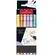 Комплект маркер четка, Black Edition, Pastel, 6 цвята - Faber Castell