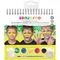 Комплект бои за лице, за момчета, Activity Book + четка - Snazaroo