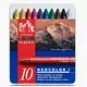 Восъчни пастели Neocolor I, комплект 10 цвята