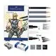 Комплекти маркери Comic 3D set, 11 цвята - Faber Castell