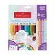 Комплект цветни пастелни моливи, Color Grip, 18+6 цвята, Еднорог - Faber Castell