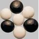 Мозайка Glass Nuggets матов Black&White (100 гр.; 15-20 мм)